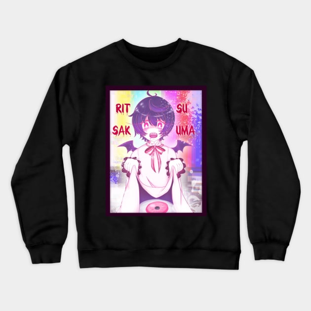 Ritsu Sakuma Enstars Pastel Guro VER. Crewneck Sweatshirt by Blancciiu